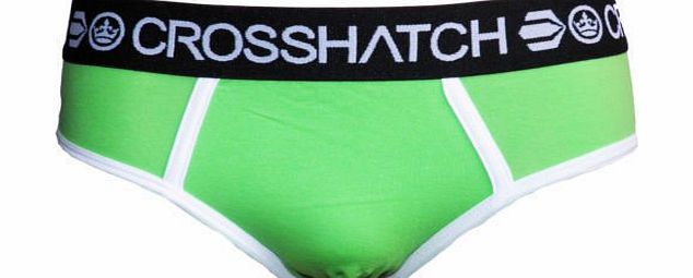 ORIGINMENSWEAR [Green Flash, Large] NEW MENS DESIGNER CROSSHATCH UNDERWEAR NEON SLIPS CLASSIC BRIEF PANTS